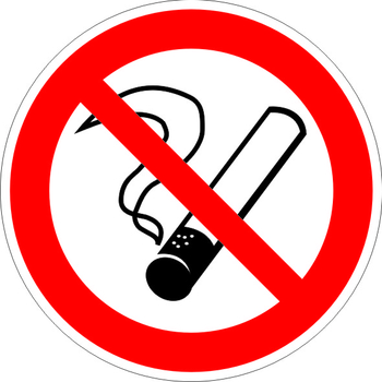 P01 запрещается курить (пластик, 200х200 мм) - Знаки безопасности - Запрещающие знаки - . Магазин Znakstend.ru